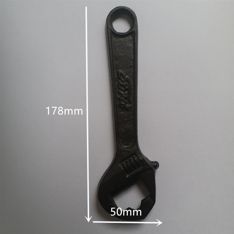 Spanner Shape Cast Iron Bottle Opener