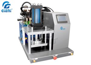 China Manual 2.5KW Hydraulic Powder Compact Machine 200mmx200mm Pressing Area wholesale
