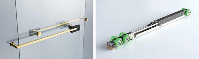 OEM Frameless Shower Wet Room with 2 Panel Sliding Shower Door