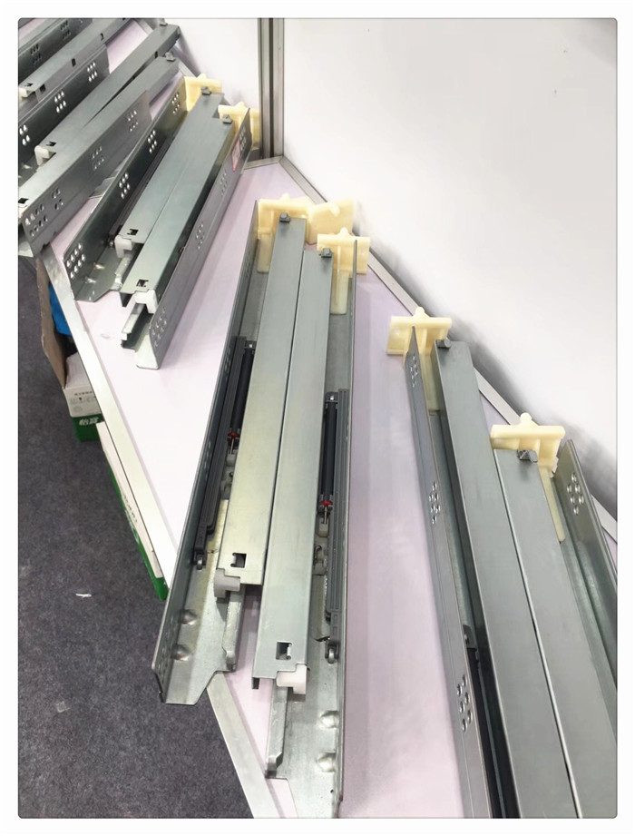 Heavy Duty Undermount Soft Close Drawer Slides Single Extension Galvanized