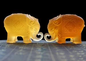 China Villa Residence Ornament Colored Home Decorations Crafts Animal Elephant Mascot wholesale