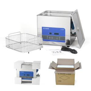 China 200W Ultrasonic Parts Cleaner For Fruits And Vegetables 13L For Industrial Parts Carburetor wholesale