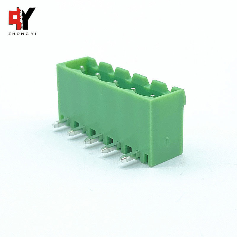 UL94V-0 300V 15A Seal Type 5 Poles Male Plug-In Terminal Block