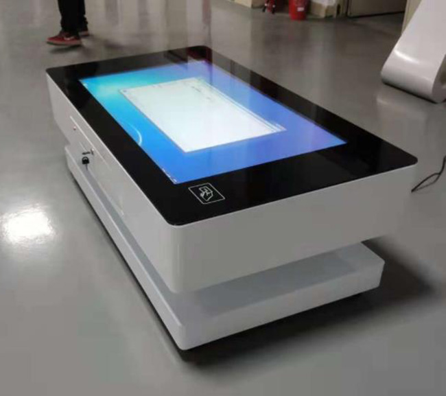 Customized 55 Inch Smart Tea Touch Coffee Game LCD Table Player Kiosk Interactive Multitouch With Windows Pc /Android