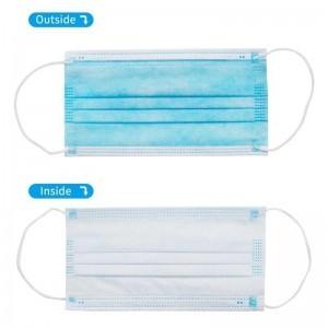 China CE 17.5×9.5cm Face Mask Surgical Disposable 3 Ply wholesale