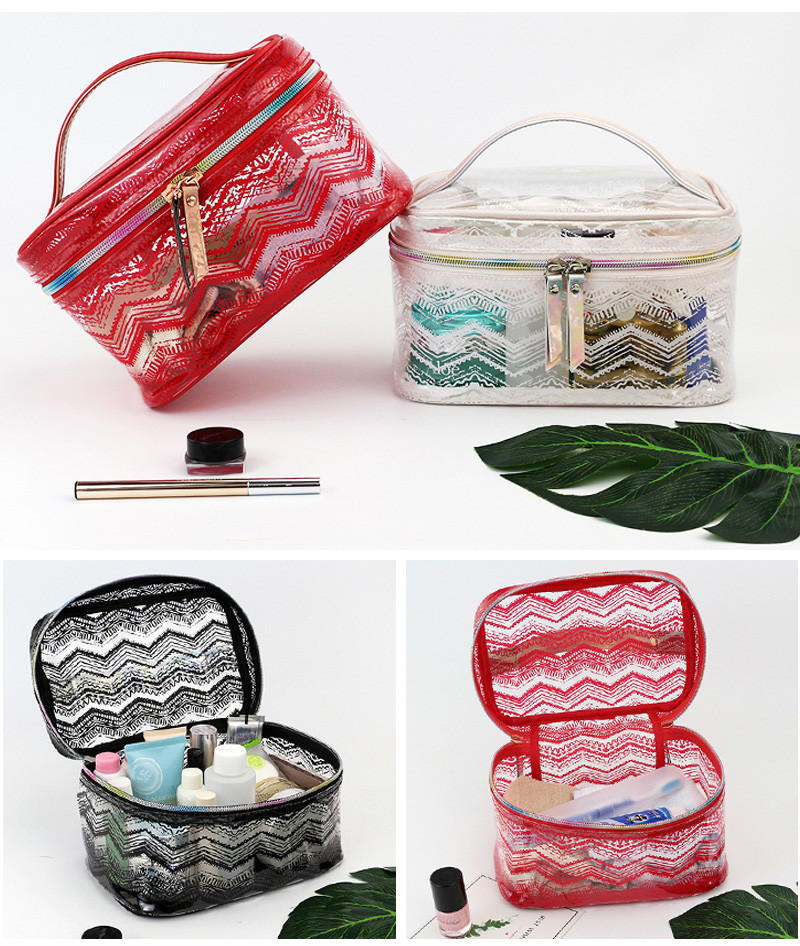 Waterproof Clear PVC Clear Cosmetic Toiletry Bag
