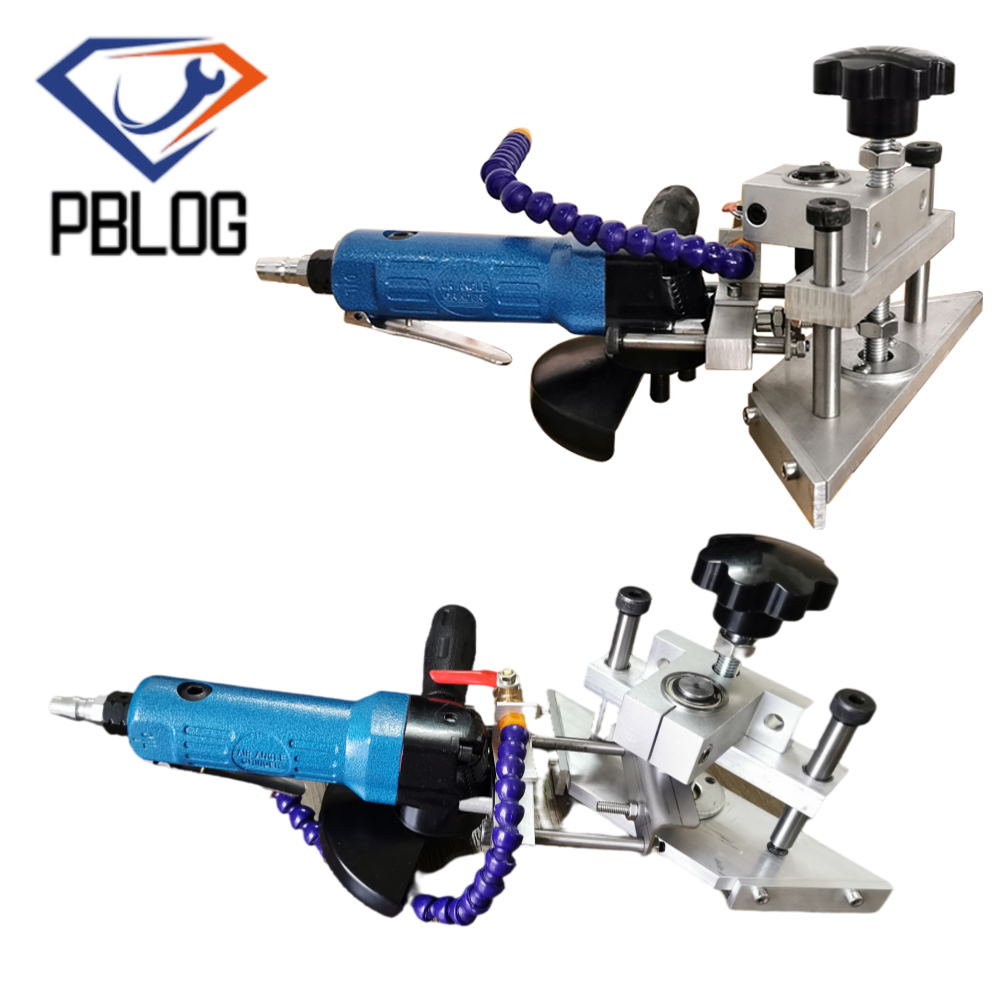 Air-driven angle grinder for glass without electricity safety