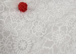 China Custom Nylon Mesh Embroidery Dying Lace Fabric For Wedding Dresses Eco Friendly wholesale