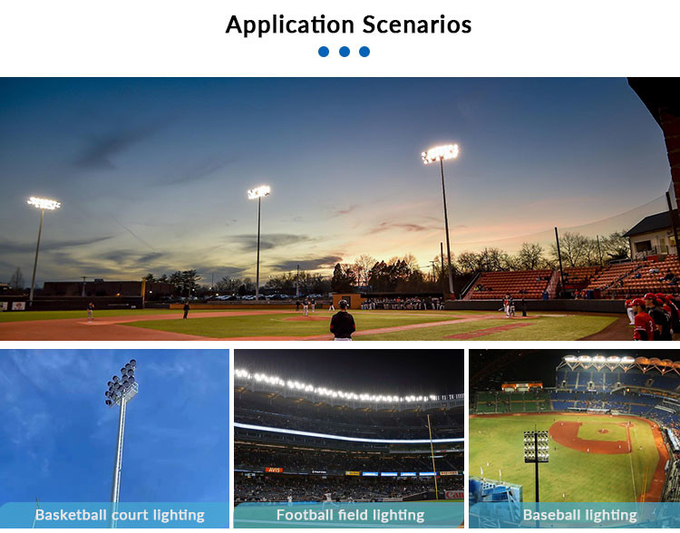 Low UGR IP66 Outdoor Field Lights 400w Led Stadium Light For Rugby Court