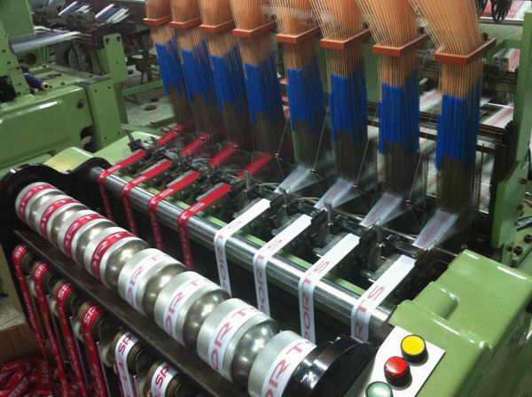 Electronic Loom Elastic Tape Making Machine 1200 RPM Webbing Jacquard Weaving Machine