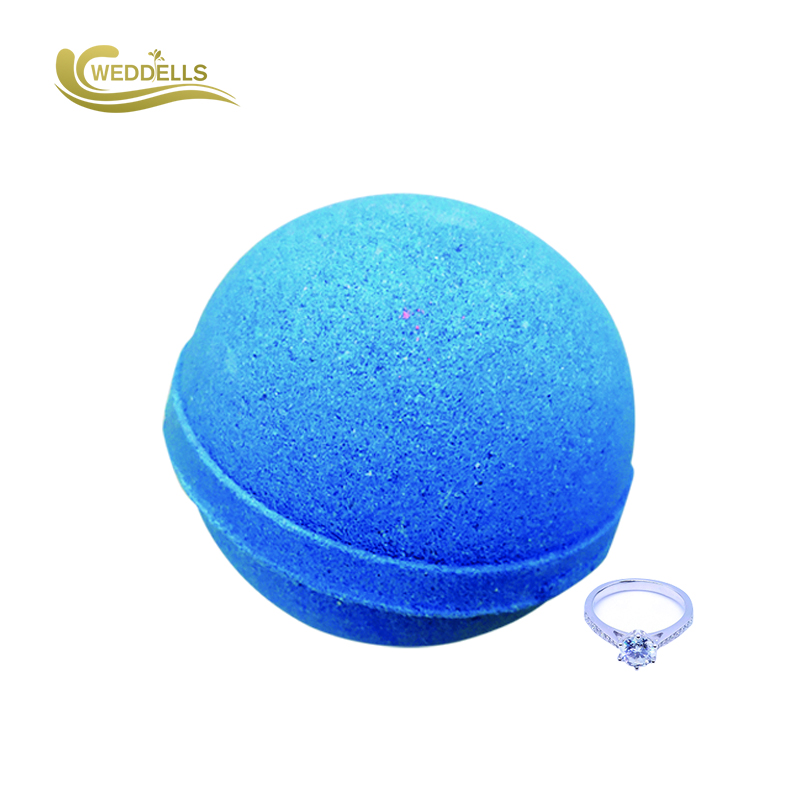 Custom Surprise Gift Set Jewelry Bath Bombs With 160 Grams Blue Color
