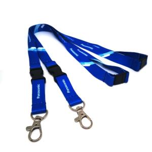 China Heatransfer Printed Blank Polyester Sublimation Lanyard Badge Holder Custom Logo wholesale