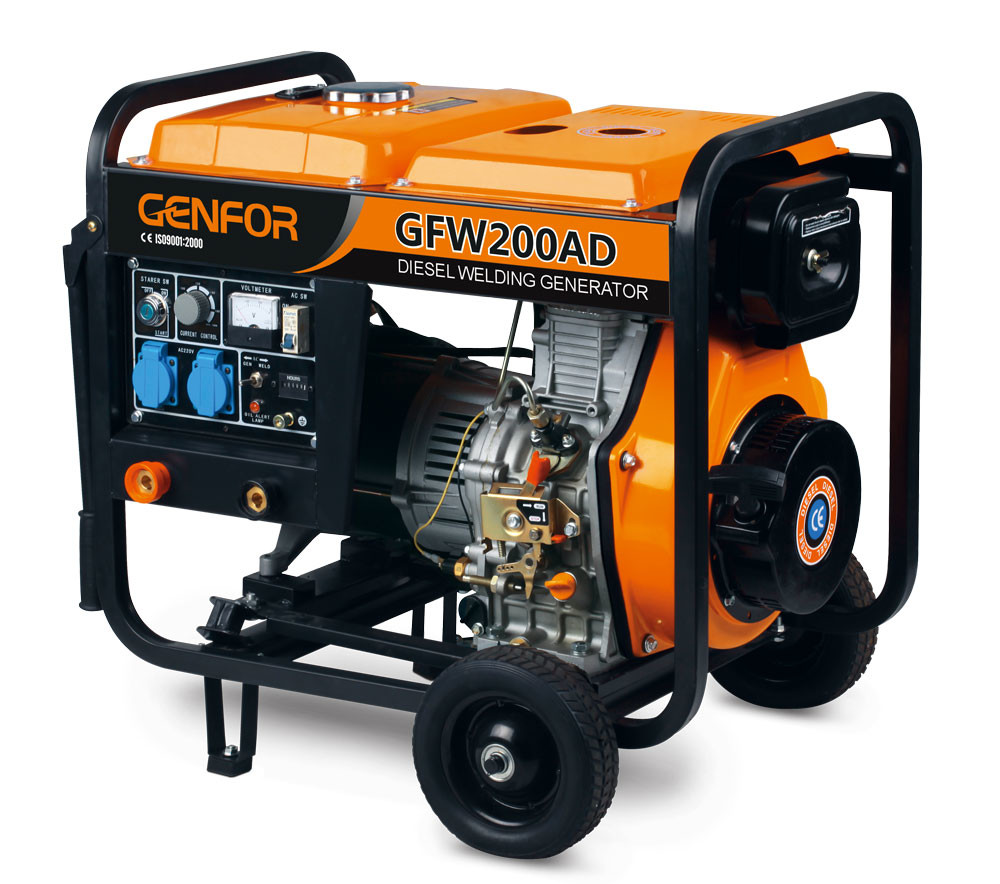 DC 220A ARC Welding Diesel Welder Generator Large Capacity Silent Muffler Design