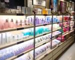 18mm Thickness Retail Shop Cosmetic Display Shelves Wall Storage Design