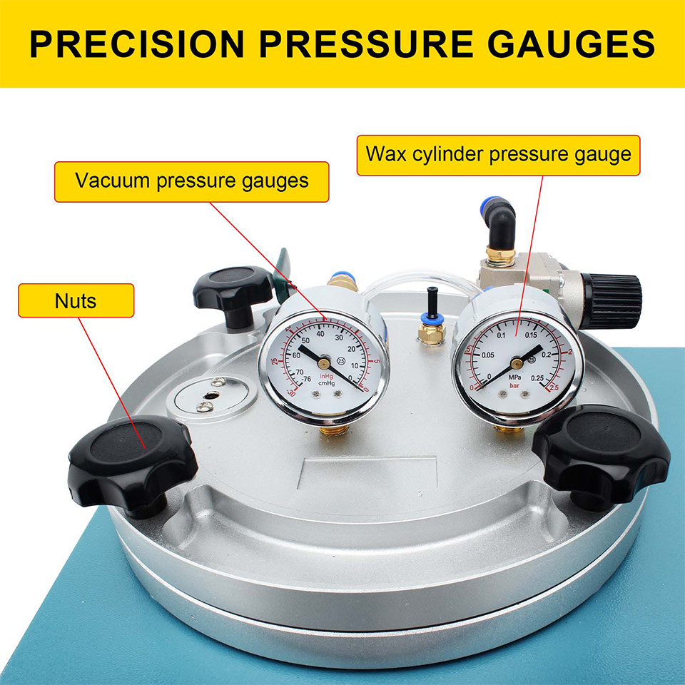 Digital Vacuum Casting Jewellery Wax Injector Machine 3KG Capacity