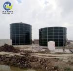 Glass Lined Bolted Steel Water Storage Tanks , Enamel Lined Steel Tank 20 M3