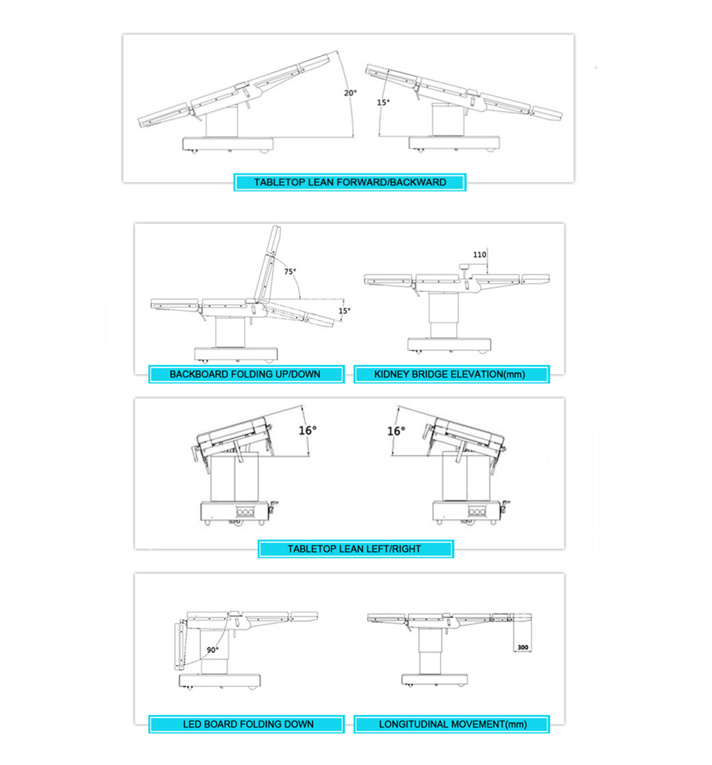 350kg Obstetrics Hospital Chair Bed , Hospital OT Equipment Microcomputer Control