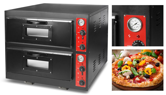 Electric Bread Toaster 1 Deck Commercial Pizza Oven 4.5KW Kitchen Pizza Maker For Restaurant
