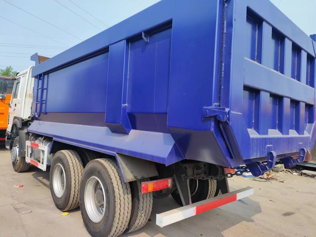 Sinotruck HOWO 6*4 Dump Truck Secondhand Truck 10tires White and blue U-Type Dump Truck