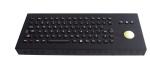 Arabic desktop ruggedized keyboard with transparent trackball , industrial