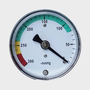 China 50mm Dial Vacuum Capsule Pressure Gauge Steel Case Brass Internals 300mmHg wholesale