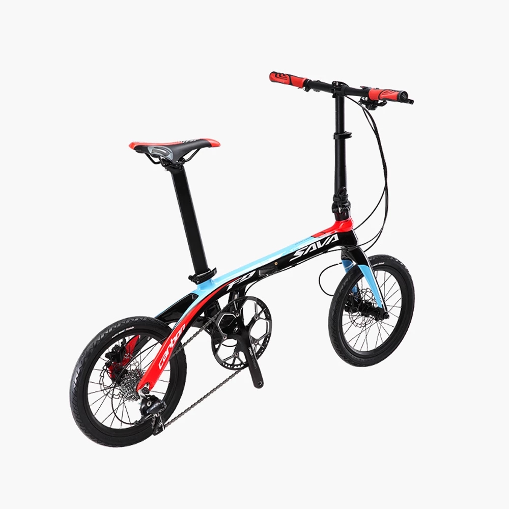 Sava Z2 Carbon Folding Bike 9 Speed TORAY T800 Carbon Fiber Frame