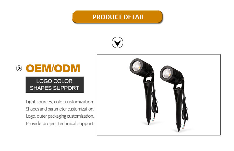 Waterproof LED Garden Spike Lights Adjustable Yard Pathway Courtyard Spot Lamp