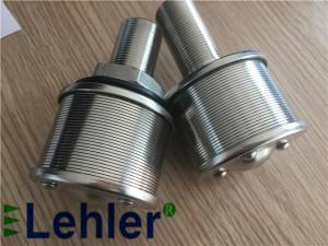 China Length 90mm Water Filter Nozzle , Stainless Steel Nozzle With Uniform Slots wholesale