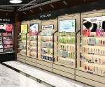 18mm Thickness Retail Shop Cosmetic Display Shelves Wall Storage Design
