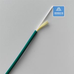 China Simplex Indoor Outdoor Single Mode Fiber Optical Cable 3.0mm Green wholesale