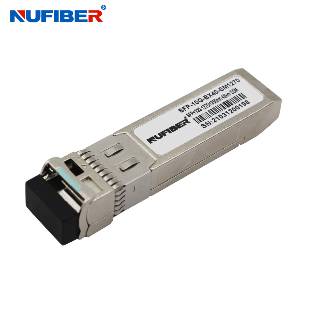 60km Optic Module 10G SFP+ Transceiver WDM Bidi 1270nm / 1330nm LC DOM