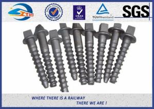 China Railway sleeper fixing screws Black Oxide ISO 24 Dia 160 Length SS8 wholesale