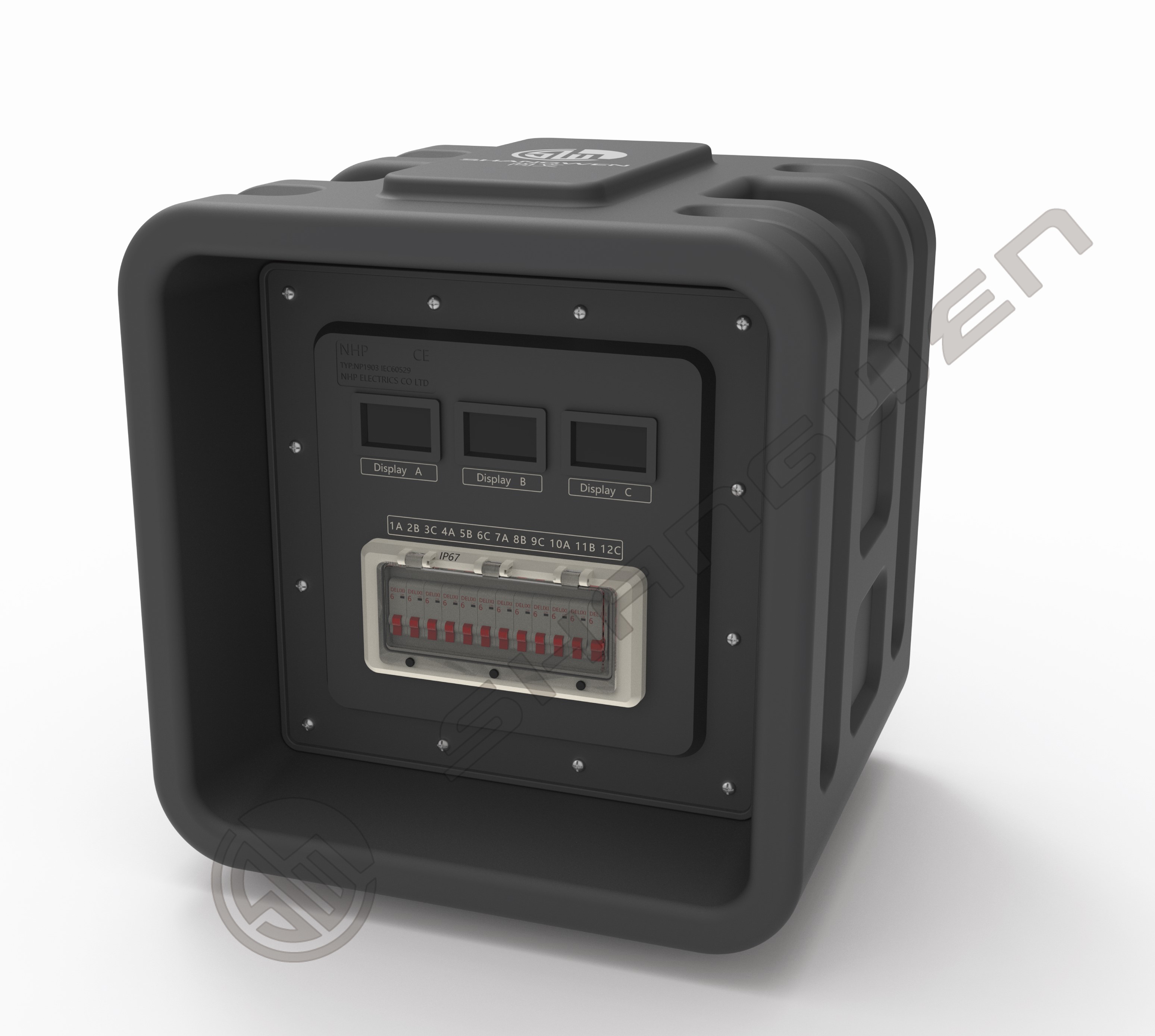 Stage Light Power Distribution Box 12 Channels 19-Pin PHLTD Professional Equipment Electrical Power Distribution Box