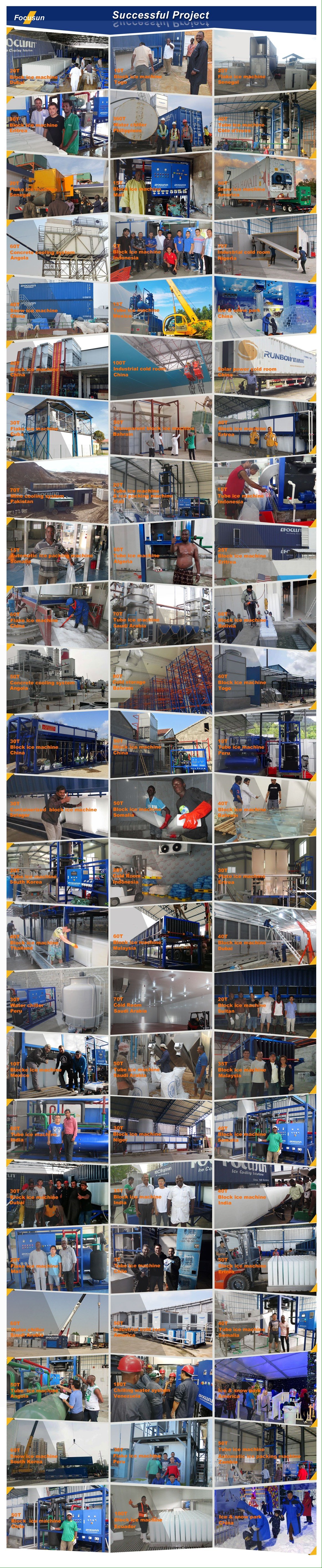 1980*1500*3500mm SUS304 Industrial Ice Block Making Machine with 10 Ton Daily Output