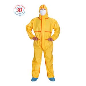 China 50-90gsm Type 3 Disposable Coveralls Liquid Chemicals Resistance Microporous Suit wholesale