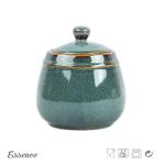 Reactive Glaze Ceramic Sugar Jar , Tea Coffee Sugar Pots 350ml Eco Friendly