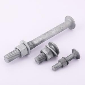 China Custom Round Head Bolts Electro Galvanized Guardrail Bolts wholesale