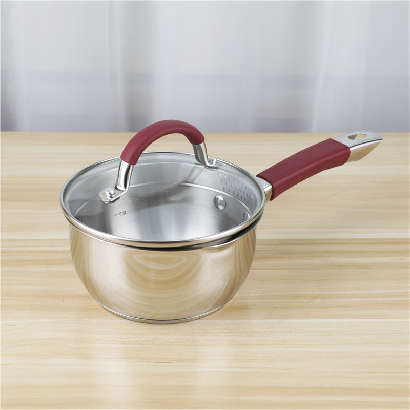 5pcs Non Stick Cookware Set Kitchenware Stainless Steel Cooking Pot OEM