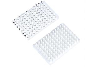 China Dna And Rna Free 0.2ml White Color Non Skirted PCR Plate With Black Numbers wholesale