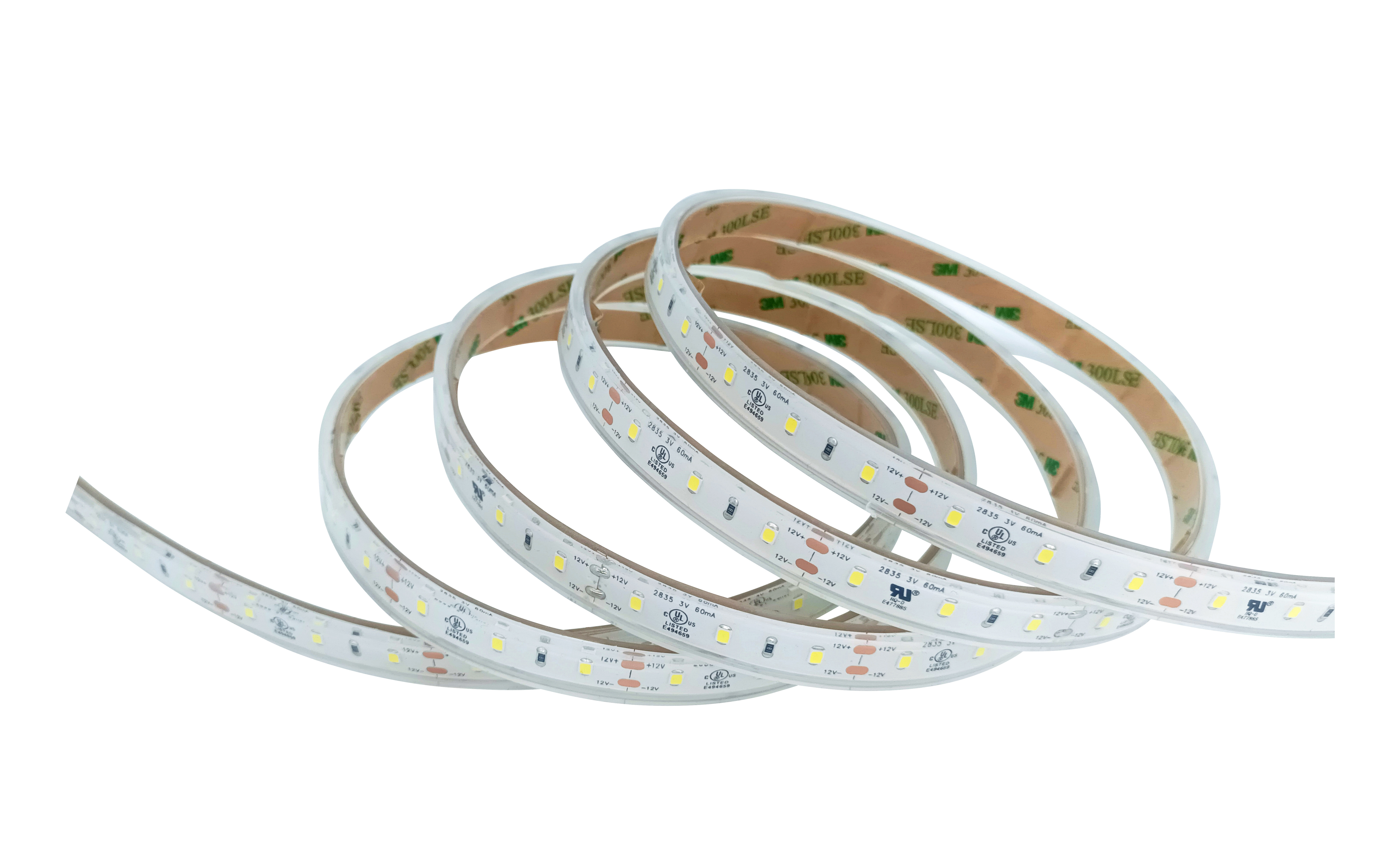 Low Voltage SMD 2835 LED Strip With IP67 Waterproof Solid Silicone