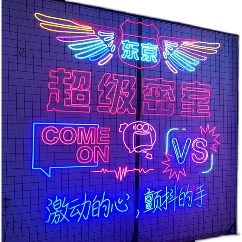 Acrylic Back Neon Letter Signs