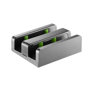 China Plastic Sliding Shower Door Bottom Sill Guide Bypass Door Hardware wholesale