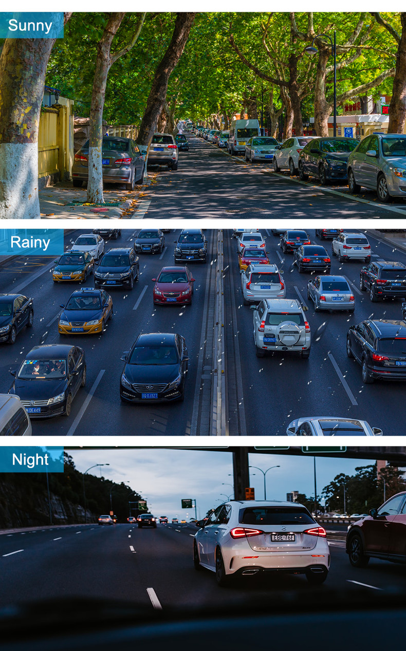 4G WiFi Car DVR Smart Android Dash Cam GPS With Rearview Support APP Control