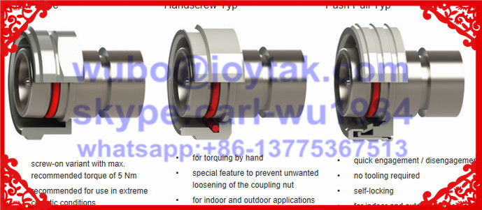 4.3-10 female connector solder type with flange square VSWR 1.15 length 33.3mm 50ohm PTFE dielectric silver plated pin