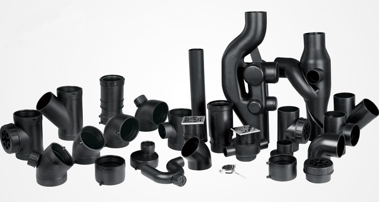 PN6 50mm 90mm 110mm HDPE Drainage Fittings Siphon SS Roof Drain Good Fire Resistance