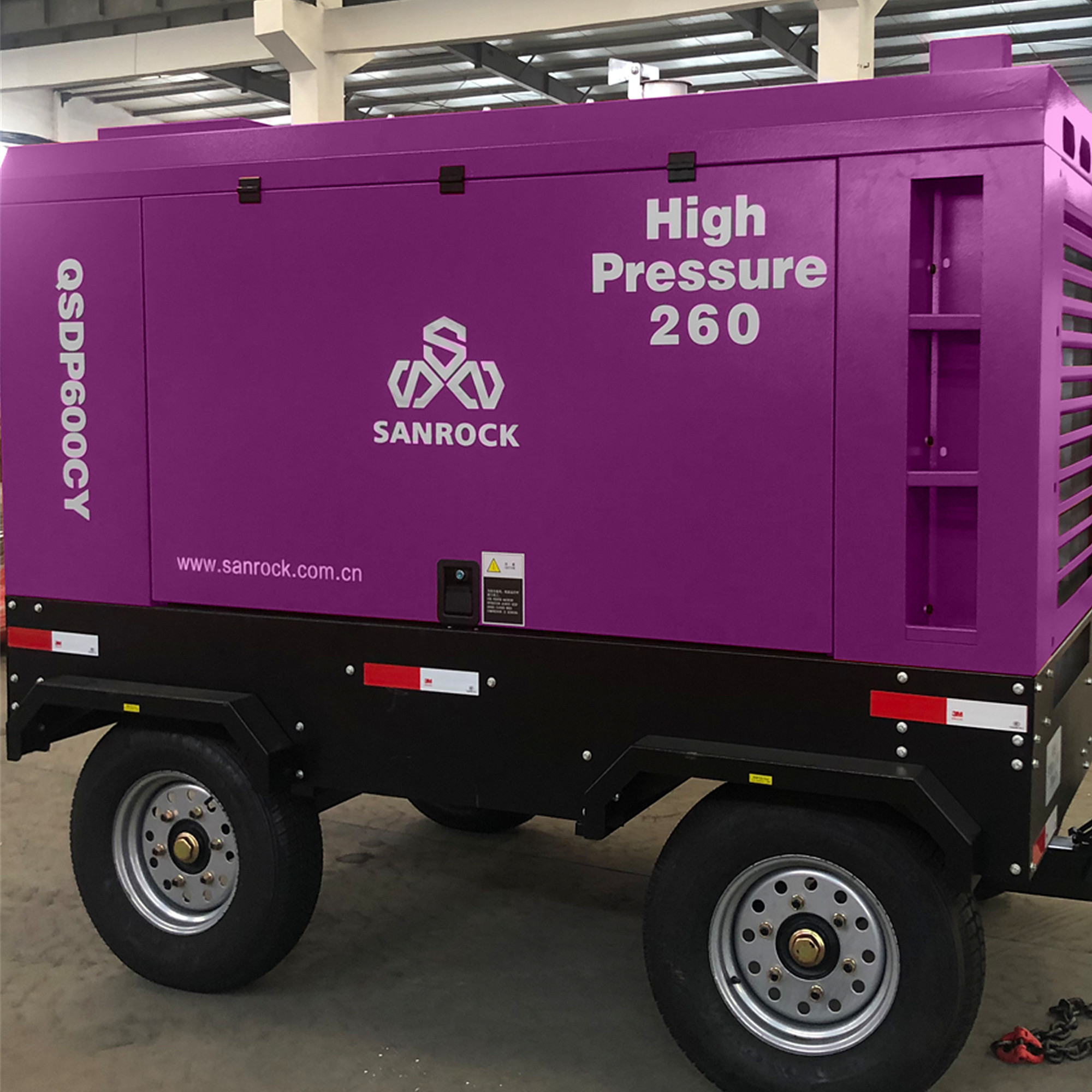 Mining Diesel Rotary Screw Air Compressor Machine High Pressure Portable