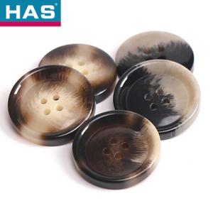 Eco Friendly Round Shape Button 28mm Four Hole Button Customized