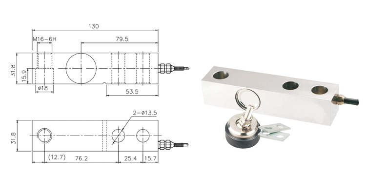 Ruijia Weighing Sensor Force Sensor Loadcell for Truck Scale , Electronic Scale And Weighing Devices