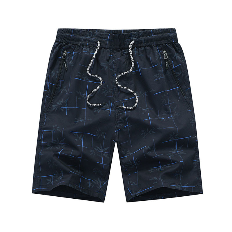 Summer men's casual stylish washed cotton beach pants