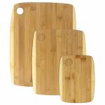 Household wood cutting board with holes hanging 3PCS Set